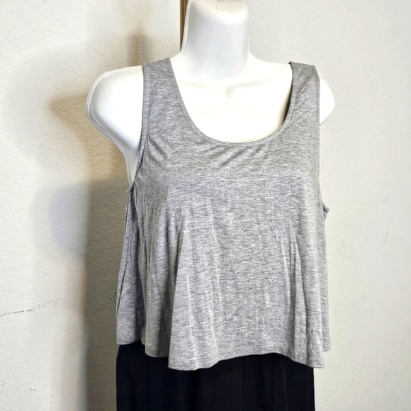 Splendid Gray and Black Layered Dress - Picture 3 of 8